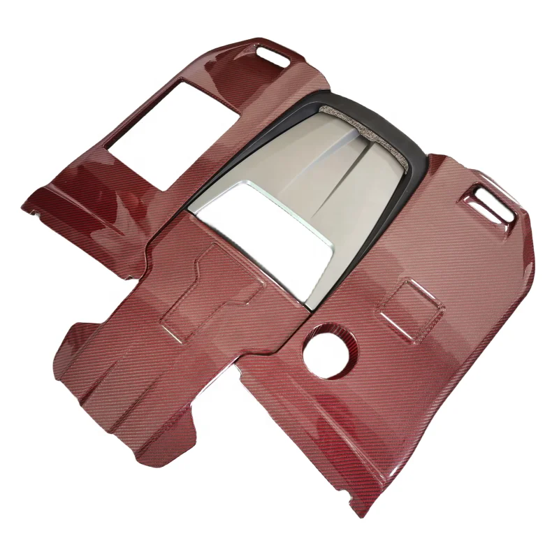 

G900 Rocket style red dry carbon fiber engine trim for G-Class W464 G63 G500 carbon hood