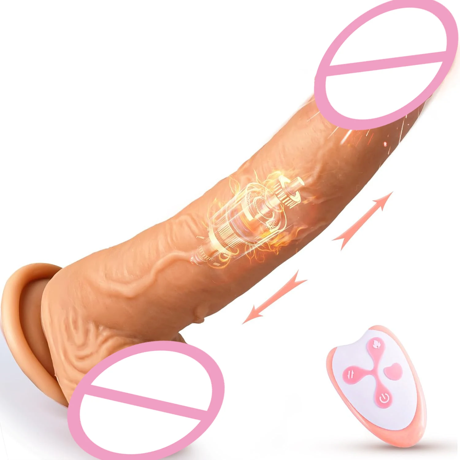 AMI Sex Toys for Women G-Spot Massager Heated Orgasm-Inducing Large Dildo 580G Portable Remote-Controlled Masturbator Sex Toy