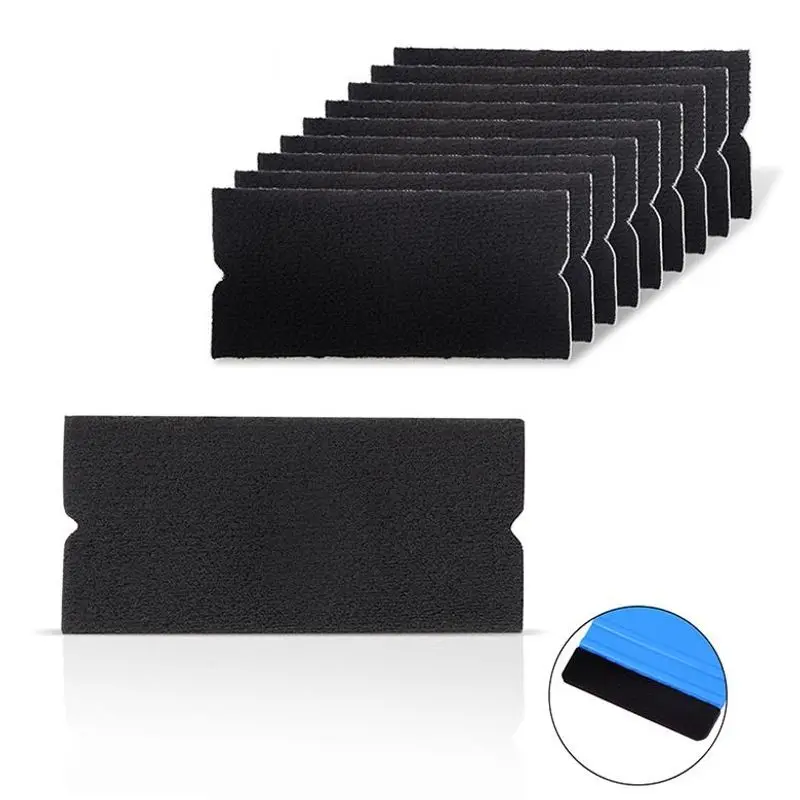 

10Pcs Squeegee Felt Fabric Cloth Car Wrap Scraper Window Tint Wrapping Car Tools House Cleaning