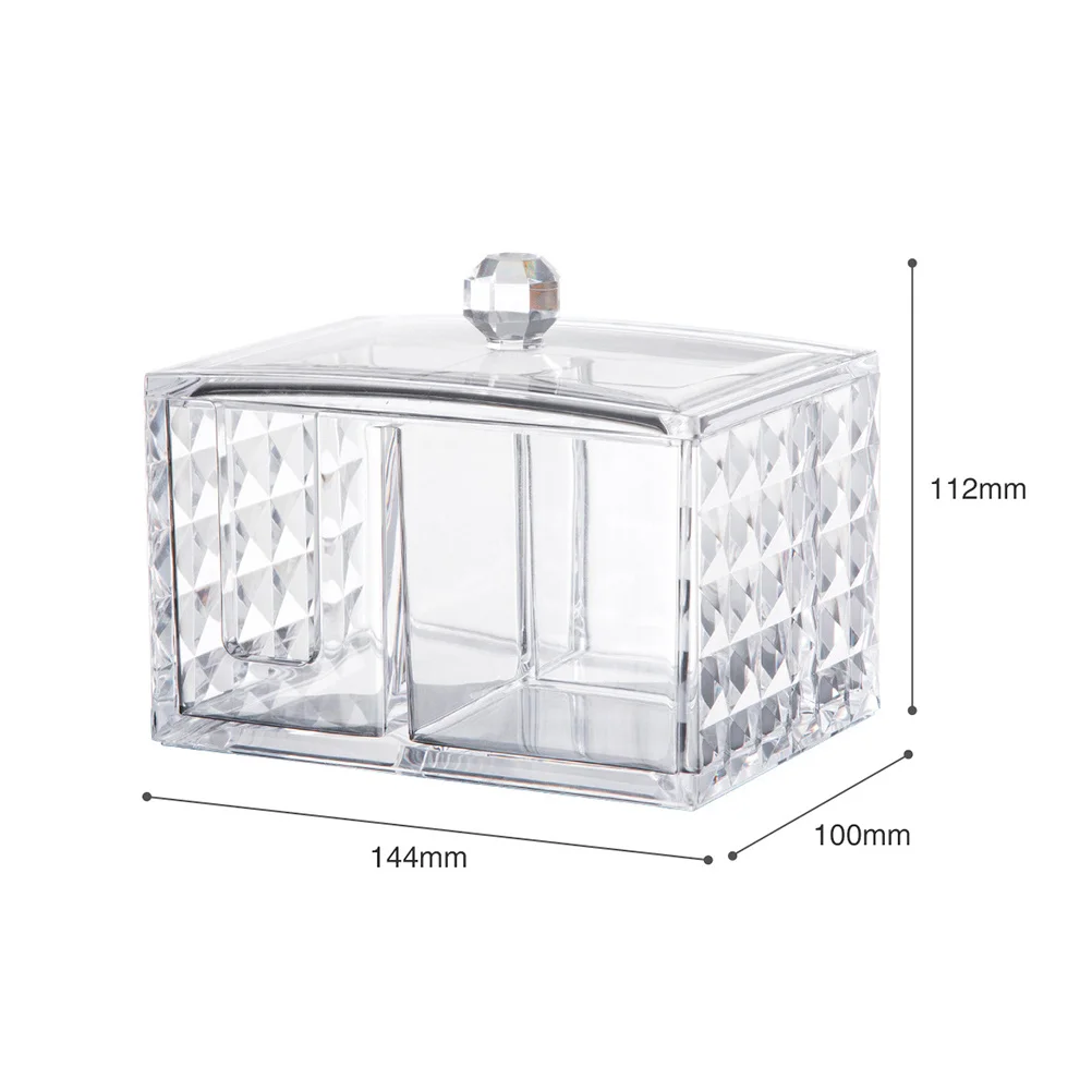 Multifunctional Transparent Acrylic Cosmetics Storage Box Bathroom Bedroom Organizer Jewelry Lipstick Eyebrow Pencil Holder