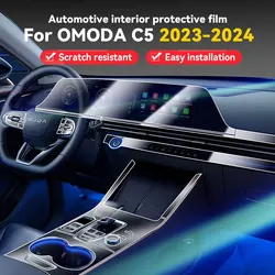 For OMODA C5 2023 2024  Car Panel Film Dashboard Protective Sticker Interior Screen Anti-Scratch Film Cover Accessories