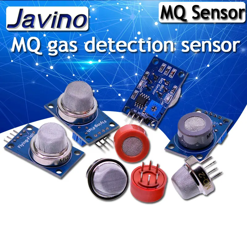 MQ-2 MQ-3 MQ-4 MQ-5 MQ-6 MQ-7 MQ-8 MQ-9 MQ-135 di Rilevamento di Fumo metano liquefatto Modulo Sensore di Gas per Arduino Starter FAI DA TE kit