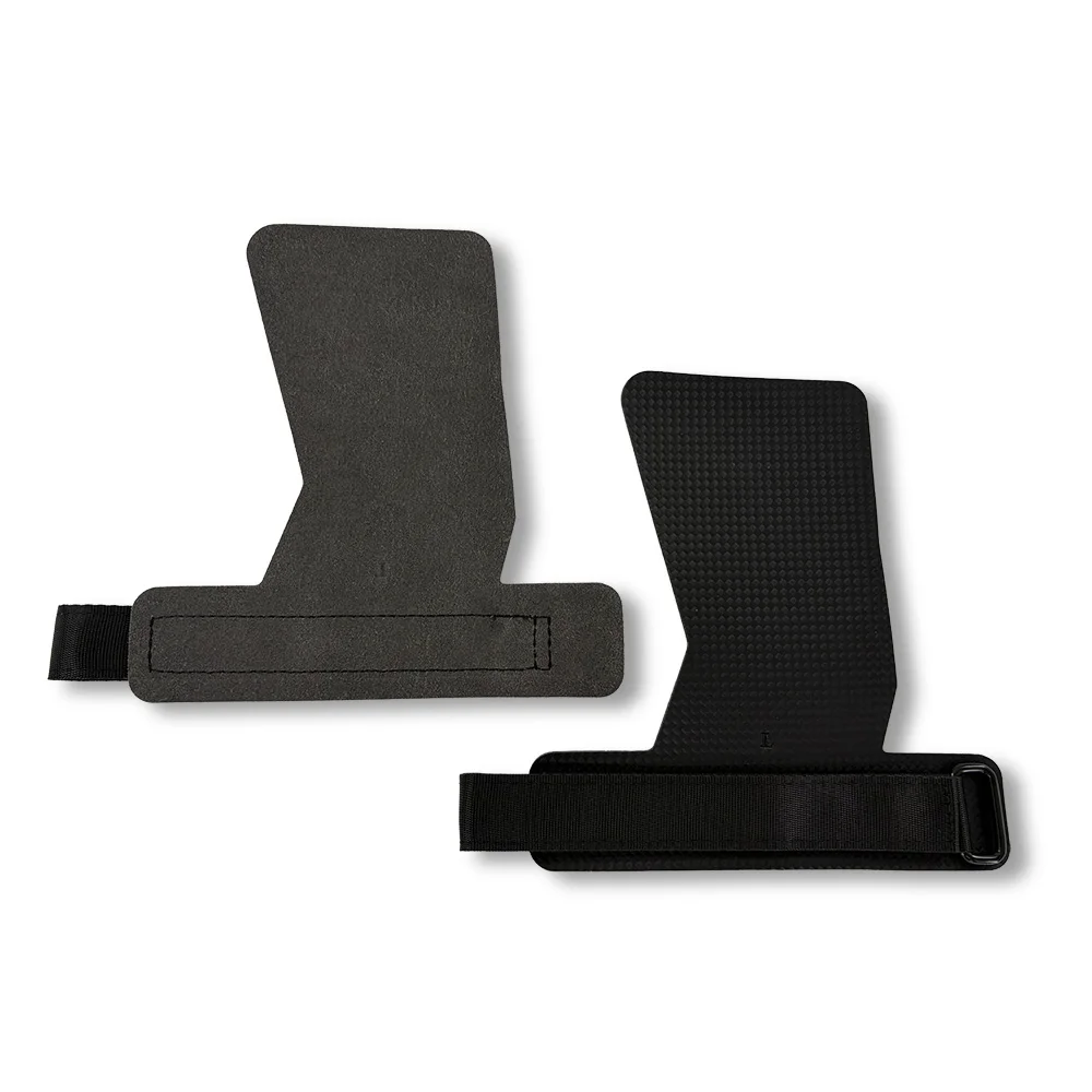Carbon Gymnastics Grips and Sweatband Wrist Wrap for Crossfit Pull Ups Cross Training Workout Hand Palm Protector