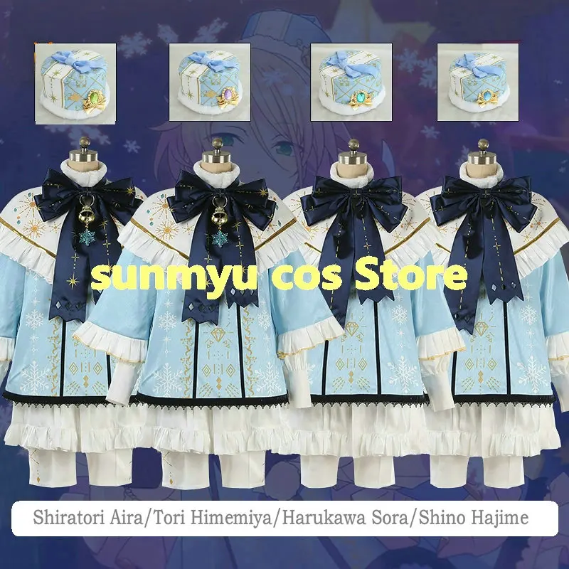 Fantasia Cosplay Ensemble Stars 2 Branco Personalizável Shiratori Aira Tori Himemiya Harukawa Sora Shino Hajime