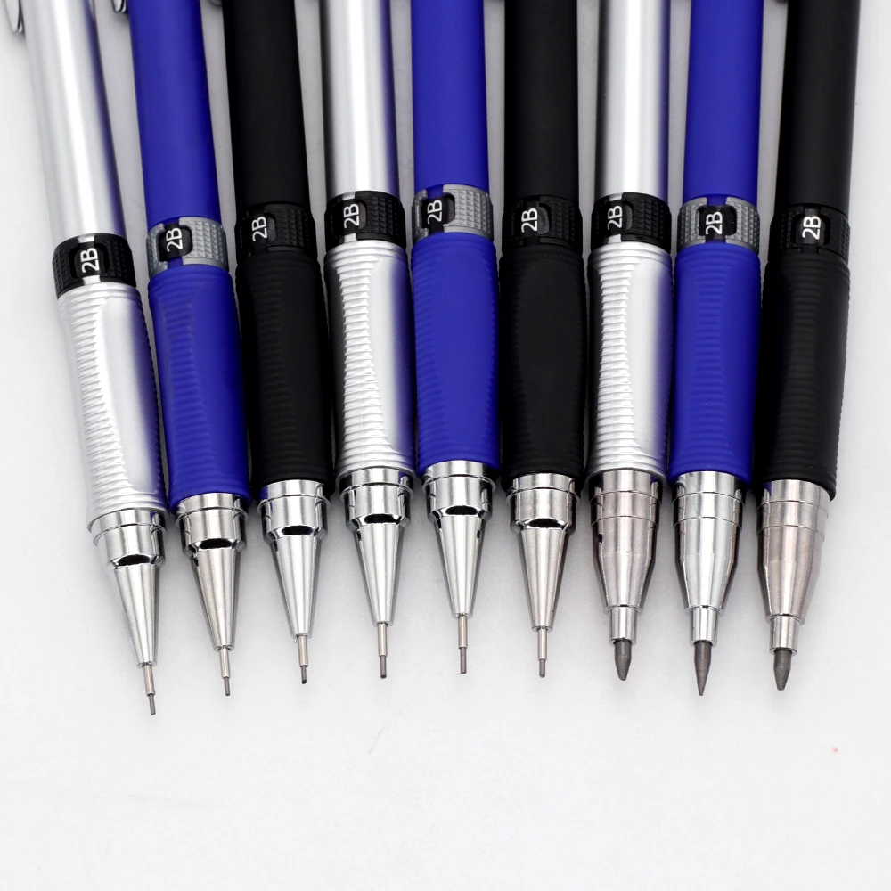 Kreatives 0,5/0,7/2,0 mm Druckbleistift-Set mit 2 Boxen Stifte, automatischer Bleistift für Skizzen, Malerei, Büro, Schreibwaren – Detail 5