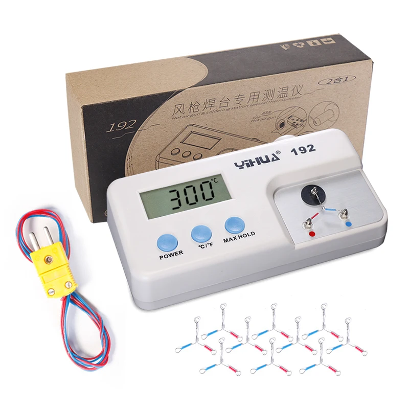 YIHUA 192 thermometer temperature meter measuring instrument for measuring soldering iron handle handle nozzle tools