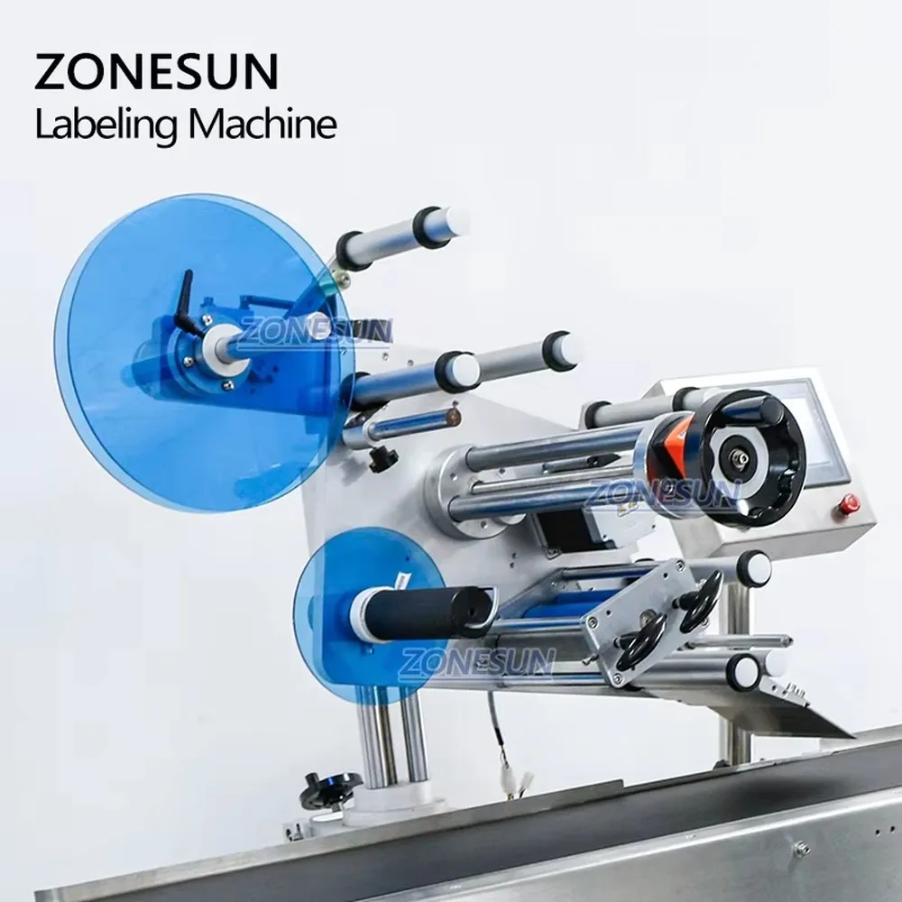 Automatic Flat for Surface Adhesive Labeling Machine Box Sticker Applicator for Carton Pouch Bottle Efficient