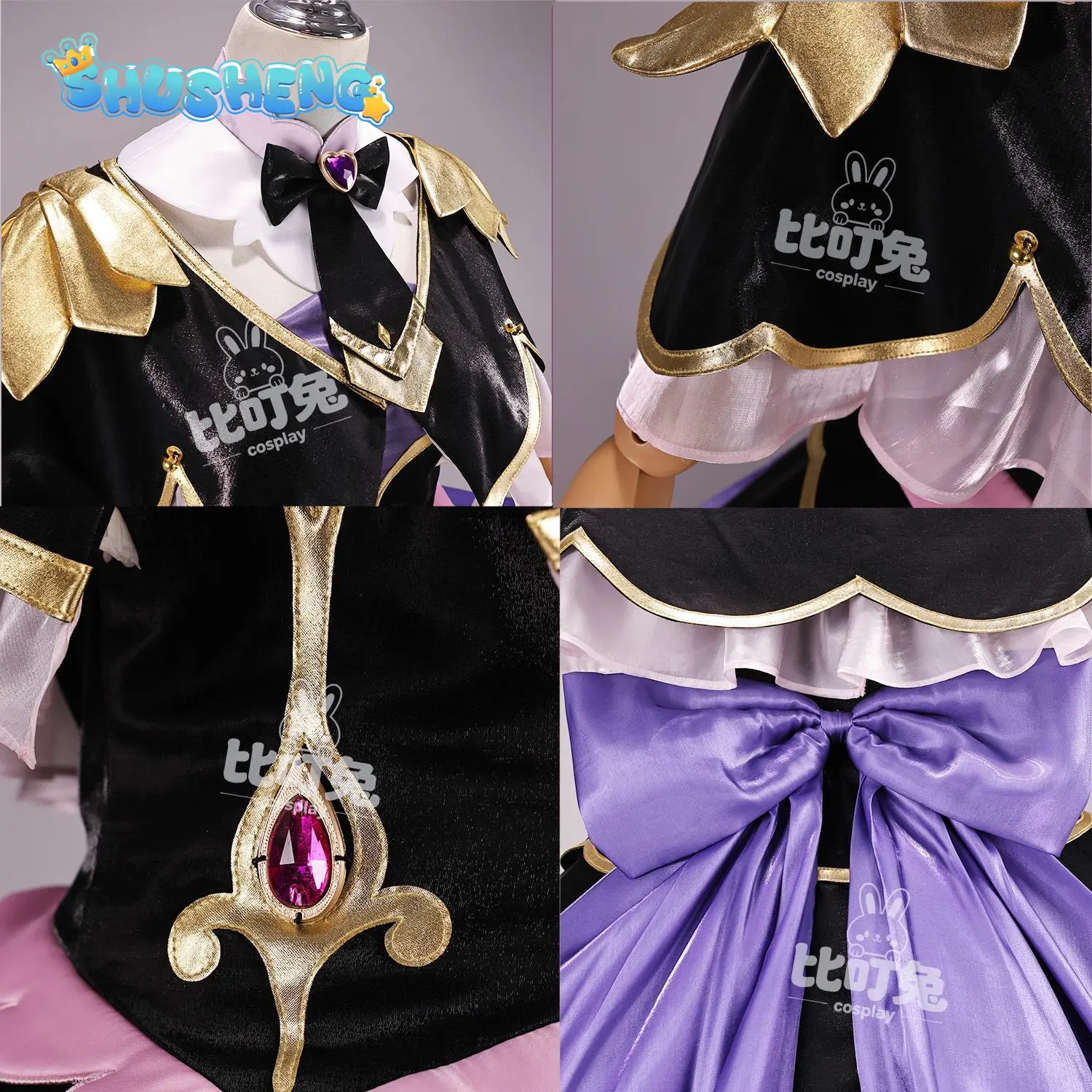 Star Detective Precure ! Moria Ruruka Cosplay Costume Halloween Carnival Women Sweet Lolita Dress Accessories Gloves Socks Suit view 3