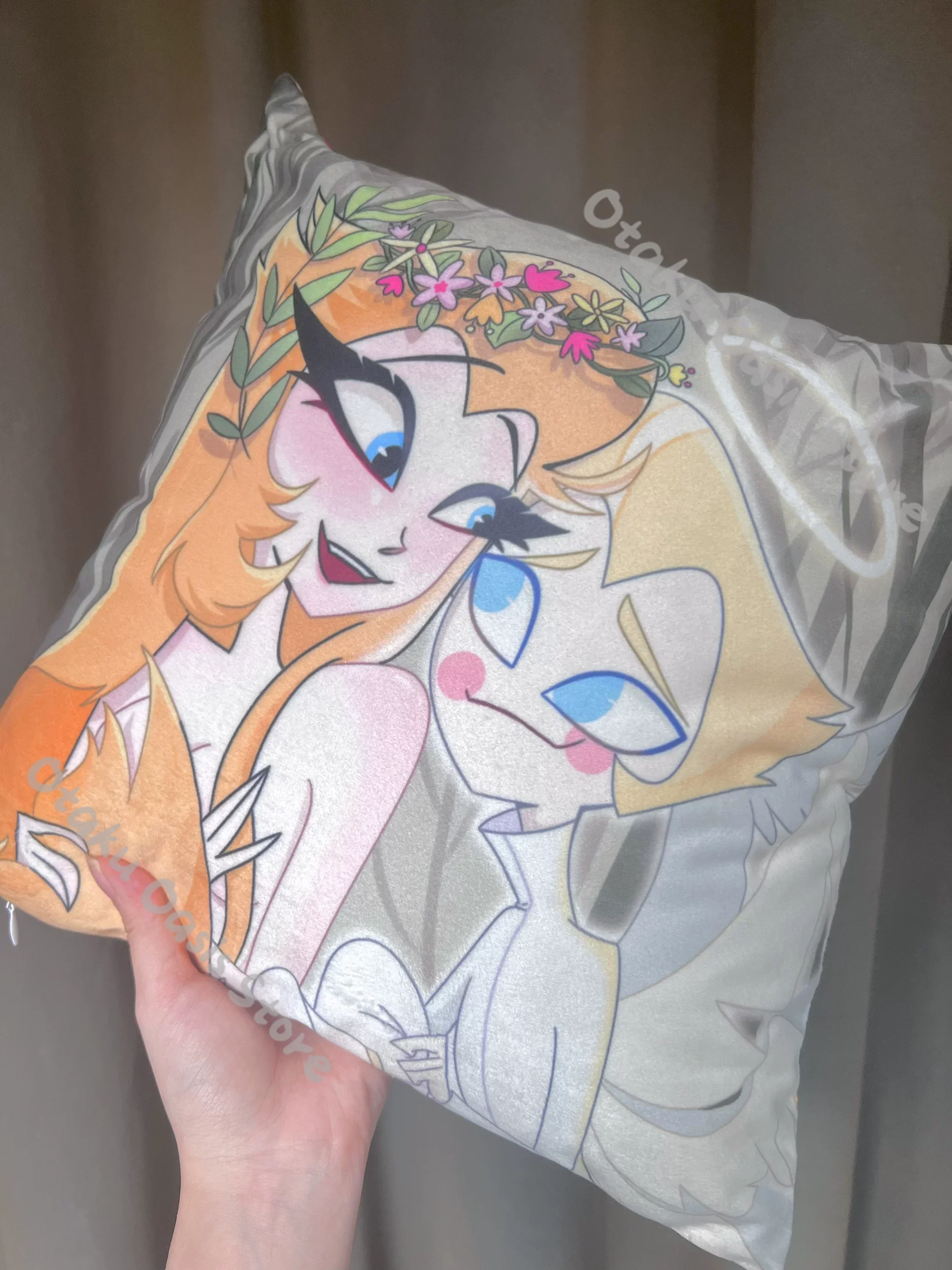 Lilith Lucifer Niffty Cosplay Double-sided Throw Hug Pillow Ornaments Hazbin Hotel 35cm Anime Dakimakura Cushion Figurine Mascot