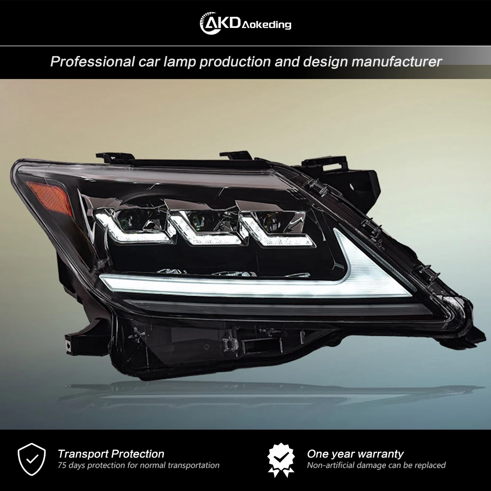 Światła samochodowe dla LX570 2008-2015 LED Auto reflektor montaż aktualizacja matrycy obiektyw projektora dynamiczna lampa sygnalizacyjna akcesoria narzędziowe