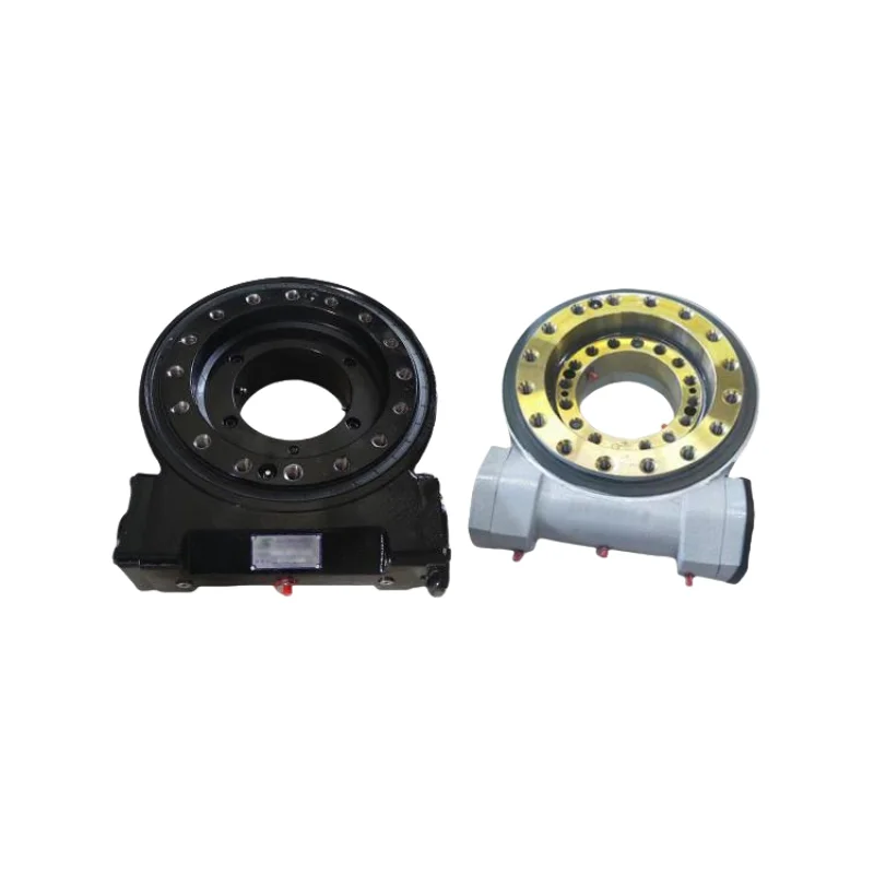 Closed Worm Gear and Rotary Drive for SE7 Precision Slewing Bearing for Rotating Machinery with Cross Roller Feature