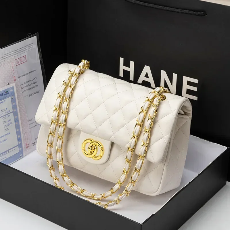 

2025 New Women's Crossbody Bag Paris Fashion Elegant Chain Strap Shoulder Bag for Travel Daily Use High Quality Leather Handbag
