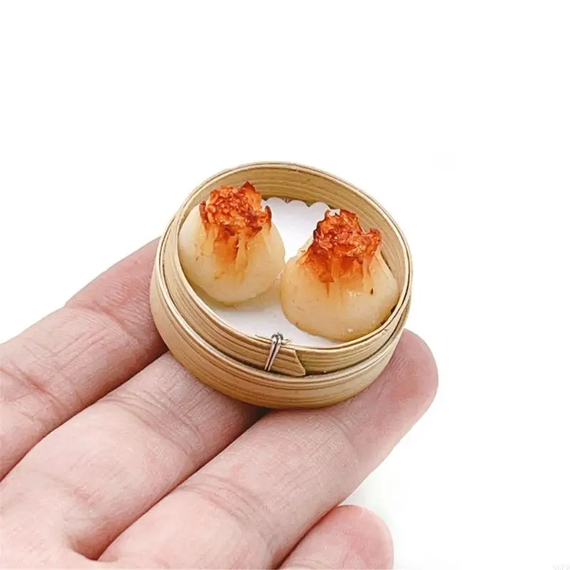 Bộ Bánh Bao Hấp Nhựa Mini Hình Mô Hình Cho Nhà Búp Bê Tỉ Lệ 1/12