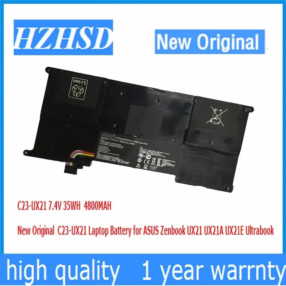 7.4V 35WH 4800MAH New Original C23-UX21 Laptop Battery for ASUS Zenbook UX21 UX21A UX21E Ultrabook