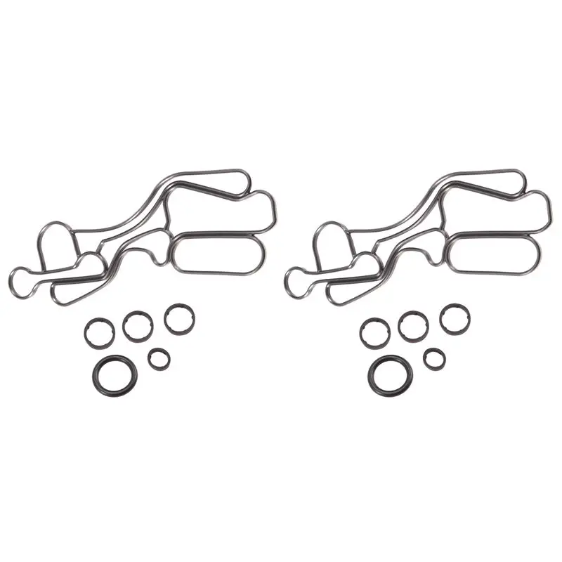 2X O'ring Gasket Set Of Oil Cooler LR013149 For Land Rover Discovery 4 Range Rover Sport 3.0 V6 LR013151 LR013161