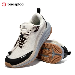 Baasploa Wanderschuhe Männer Outdoor Leichte Atmungsaktive Elastische Schnalle Turnschuhe Männlichen Casual Beständig Nicht Slip Wanderschuhe