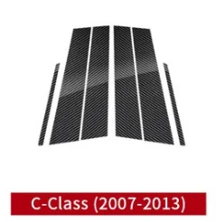 

Carbon Fiber B Pillar Sticker For Mercedes Benz C Class W204 2007-2013 Real Trim Exterior Accessories Decoration Upgrade