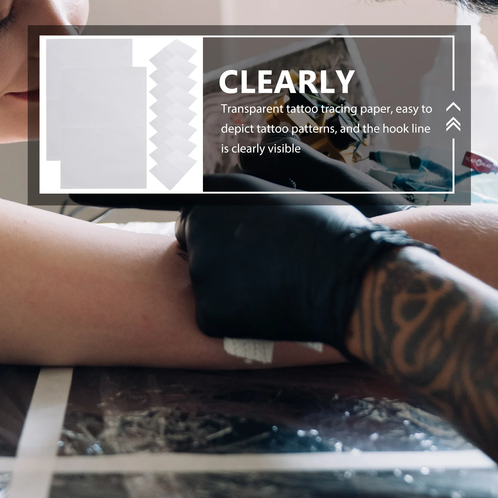 

25pcs Tattoo Stencil Paper For Transfer Design Tracing Drawing Practice Pattern Copying Material Supplies Accessory