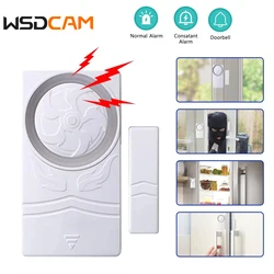 WSDCAM 4-in-1 Mode Door and Window Alarm Kit Loud 110 dB Alarm Magnetic Alarm Sensor Home Security System