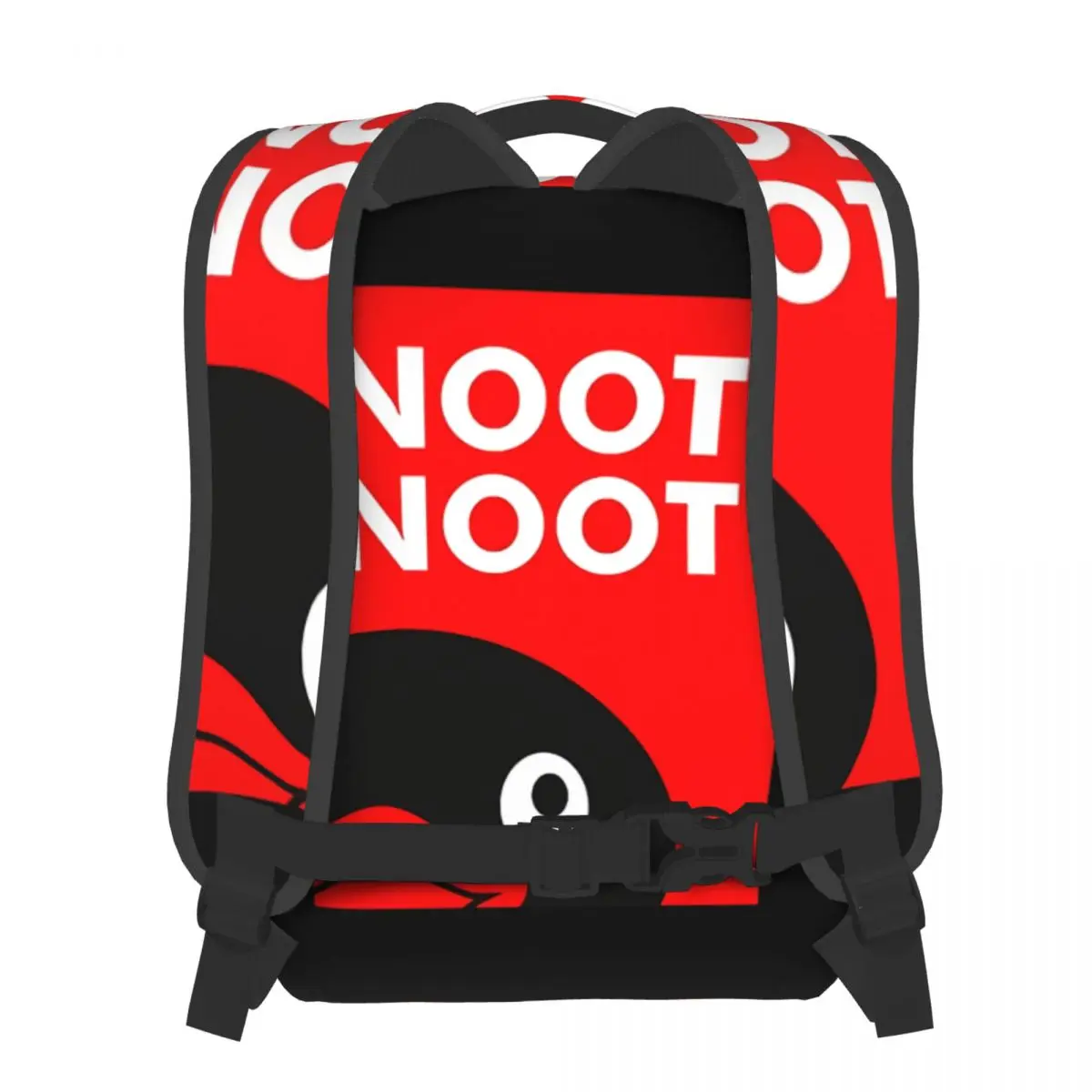 Red Students School Bags Pingu Noot Pinga Penguin TV Boy Girl Fashion Teens Books Backpack Soft Rucksack Unisex