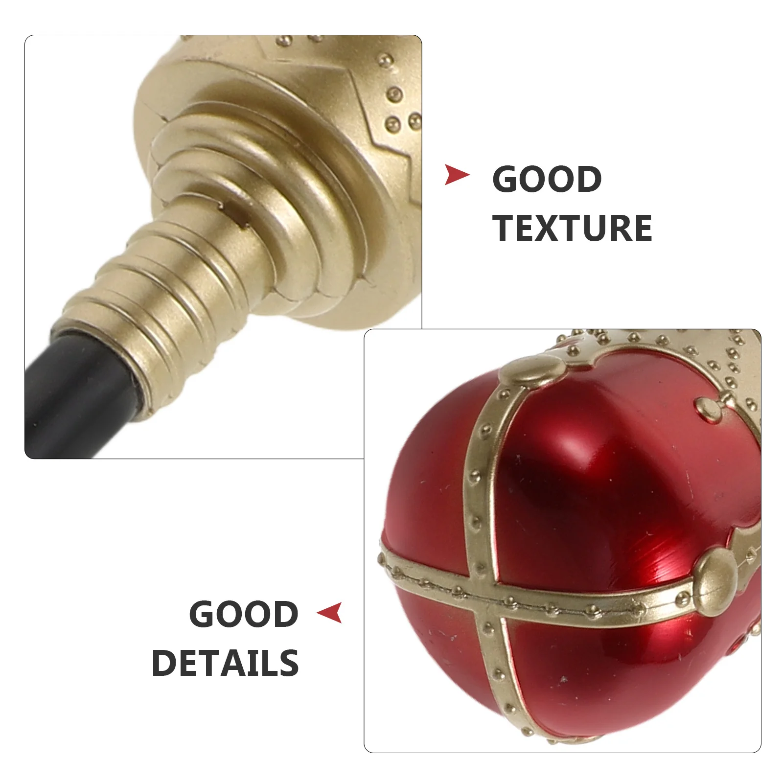 2pcs Kids King Halloween Party Role Royal Accessory Scepter For Kids Costume Scepter King