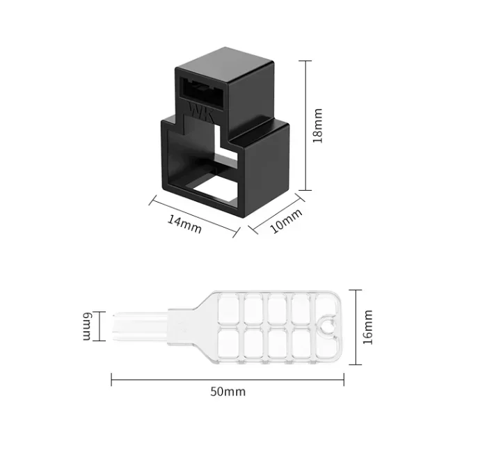 RJ45 locking clips, RJ45 patch cable cord security lock, Ethernet cable locks, RJ45 plug lock in device/Beijing,China/ABS/100pcs