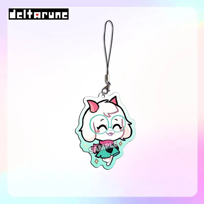 لعبة Deltarune كريس سوزي سبامتون رالسي تأثيري المفاتيح الاكريليك قلادة سلسلة هواتف كيرينغ مفتاح سلسلة حقيبة الملحقات حلية