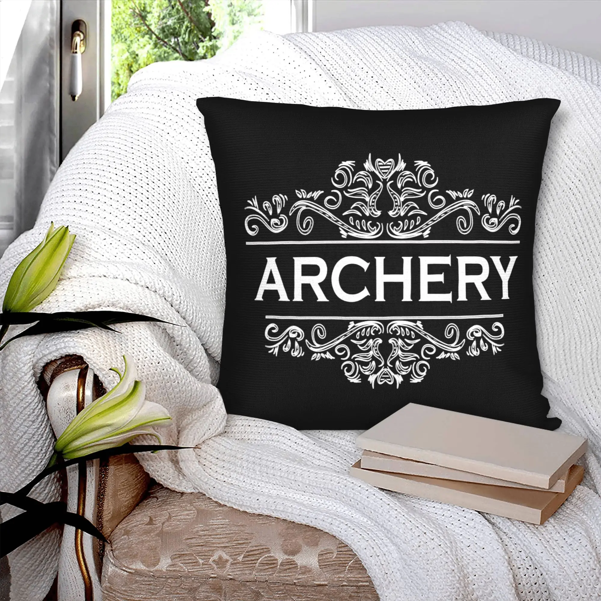Archery Sports Luxury Pillow Cover Decoration Archer Bow Hunting Lover Cushions for Sofa