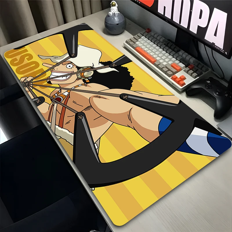 Mouse Pad Pc Gamer Cabinet Keyboard Desk Mat O-one P-piece Usopp Mats Anime Gaming Accessories Computer Xxl Large Table Mice Mat