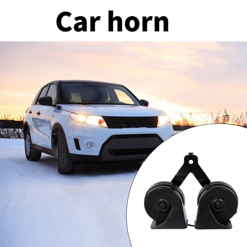 Replacement Easy Installation Car Low and High Pitches Horn Assembly With Bracket Holder Suitable for F150 FL3Z-13832-C