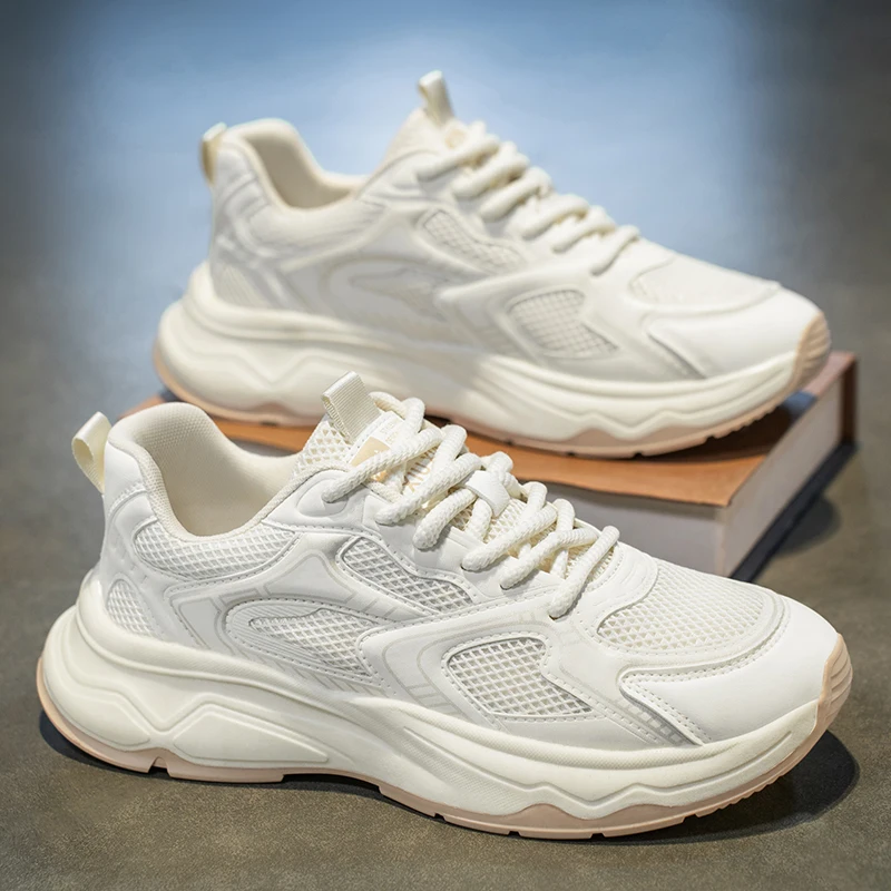 Men's speed casual sneakers spring summer soft-sole anti-slip breathable outdoor running shoes fashion Youth Joker sports shoes