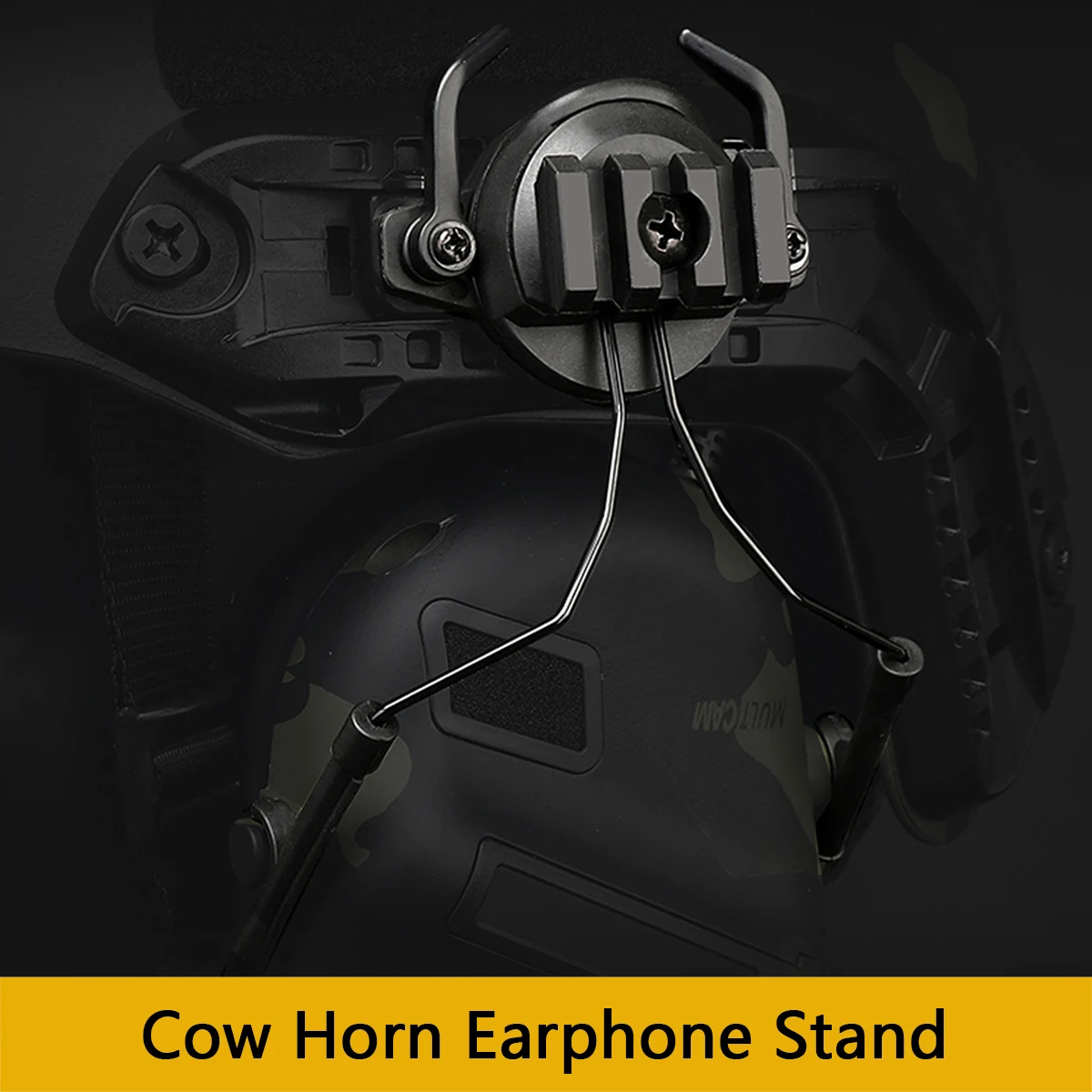 Тактические крепления на рейке, гарнитура, быстрый адаптер для шлема, держатель для гарнитуры, вращение на 360°, кронштейн для шлема для страйкбола