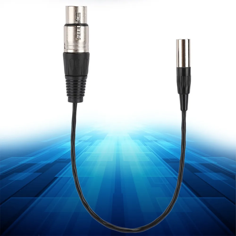 Aluminum Foil Shielded Mini XLR 3pin to XLR 3pin Female Copper Wire Male/ Female to Female Microphone Cable Daily Use