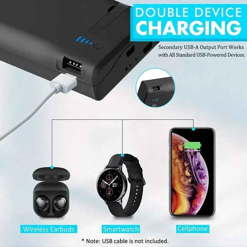 Przenośna ładowarka do Samsung Galaxy Note 20 Ultra Zewnętrzny power bank do Galaxy Note 8 9 Note10 Plus Ładowarka Cove