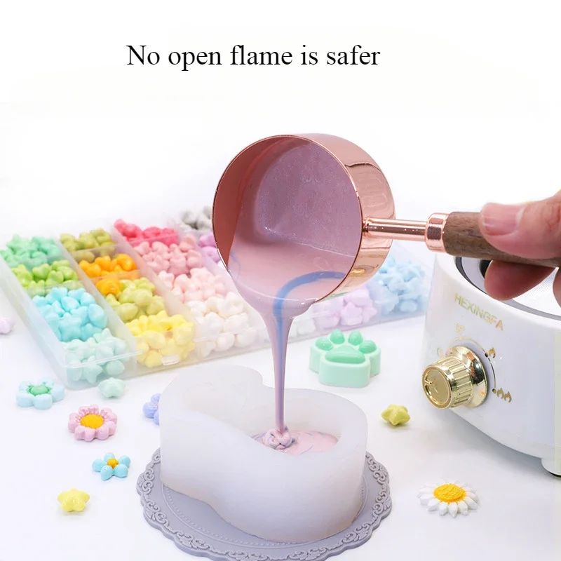 Color Electric Melting Furnace Big Flat Spoon DIY Wax Melting Tool Fire Paint Spoon Accessories Fire Paint Matching Tools