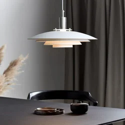 Danish Designer Minimalist Modern Led Chandelier Restaurant Lamp Nordic Living Room Dining Room Kitchen Bedroom Pendant Light