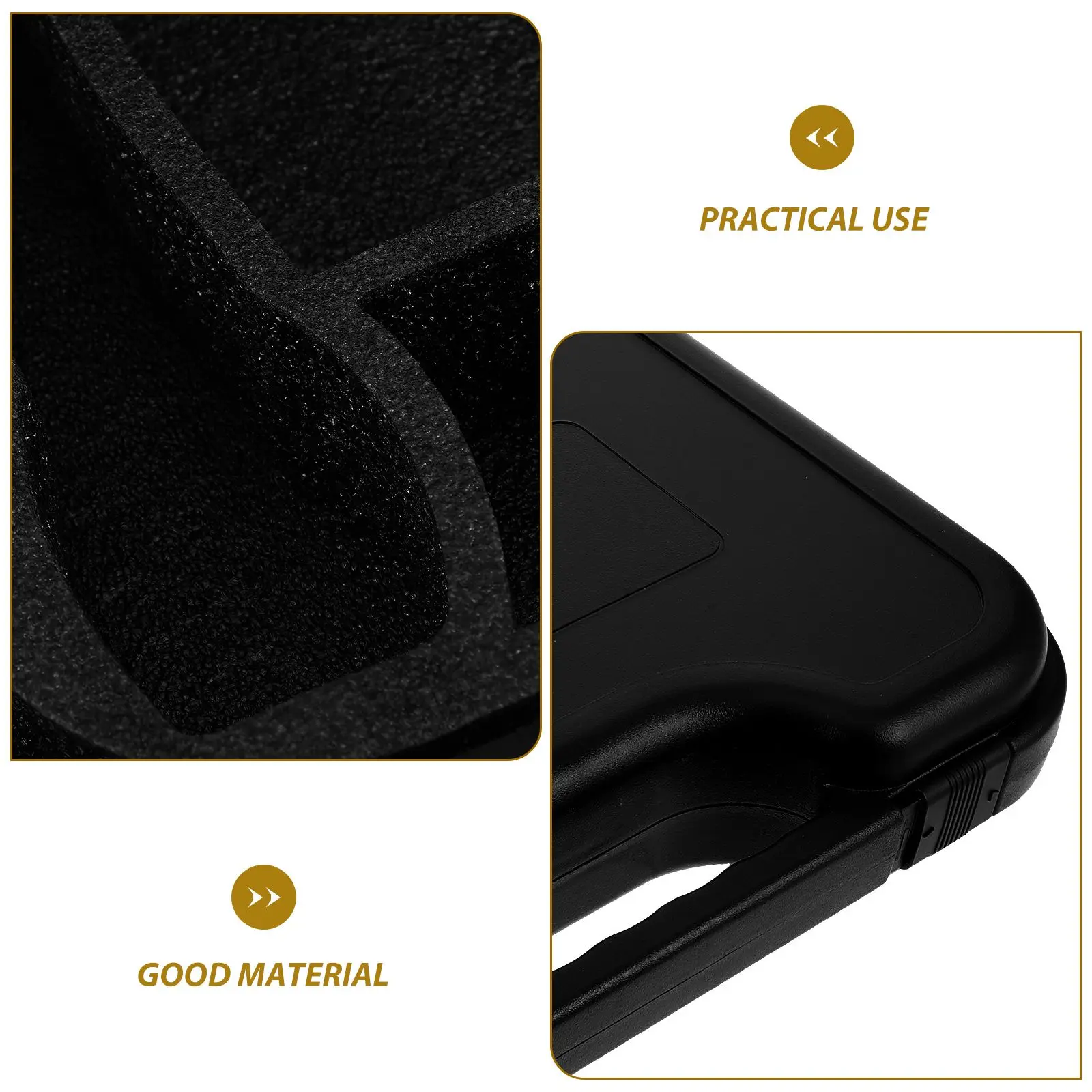 

Microphone Storage Box Carry Pouch Case Large Carrying Condenser Black Travel Accessories Equipment Black Electronics Travel