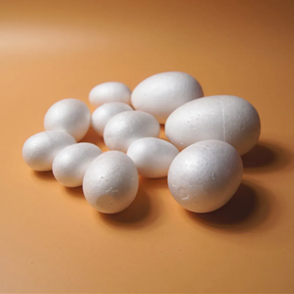 

Набор из 12 пасхальных яиц для росписи, DIY-украшений, детских поделок, ручной росписи, творческий набор для раскрашивания, 8 см