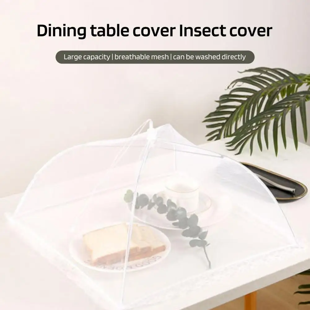 Mesh Food Cover Table Food Tent Mesh Screen Large Dish Cover Outdoor Camping Picnic Collapsible Food Tent Umbrella Net