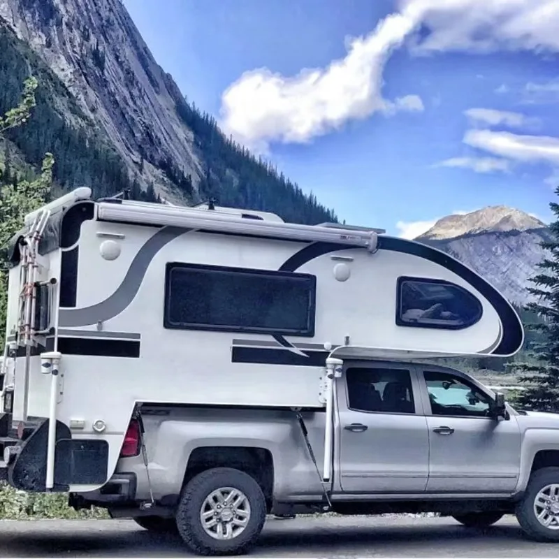 Overland Truck Camper Hard Solid Shell Structure Fits Pickup Truck Bed Off‑grid Capability For Remote Area Travel