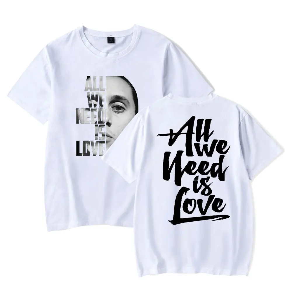 Canserbero T-shirts All We Need Is Love Merch Women Men Fashion Casual Rapper Short Sleeve Tee