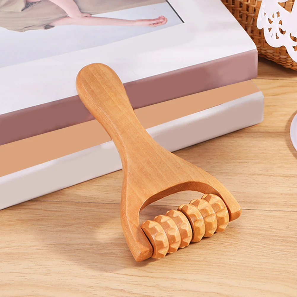 

2Pcs Wood Therapy Massage Tools Muscle Roller for Body Stretching Deep Tissue Release Portable Roller for Daily Use