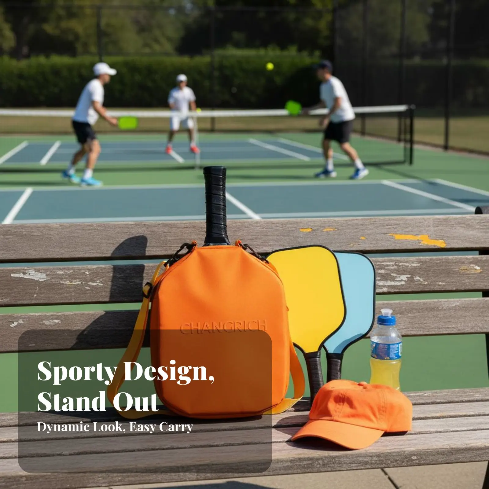 

Сумка для ракеток для пиклбола, водонепроницаемая, на одно плечо, рюкзак для ракеток, стильный дизайн, большая вместимость