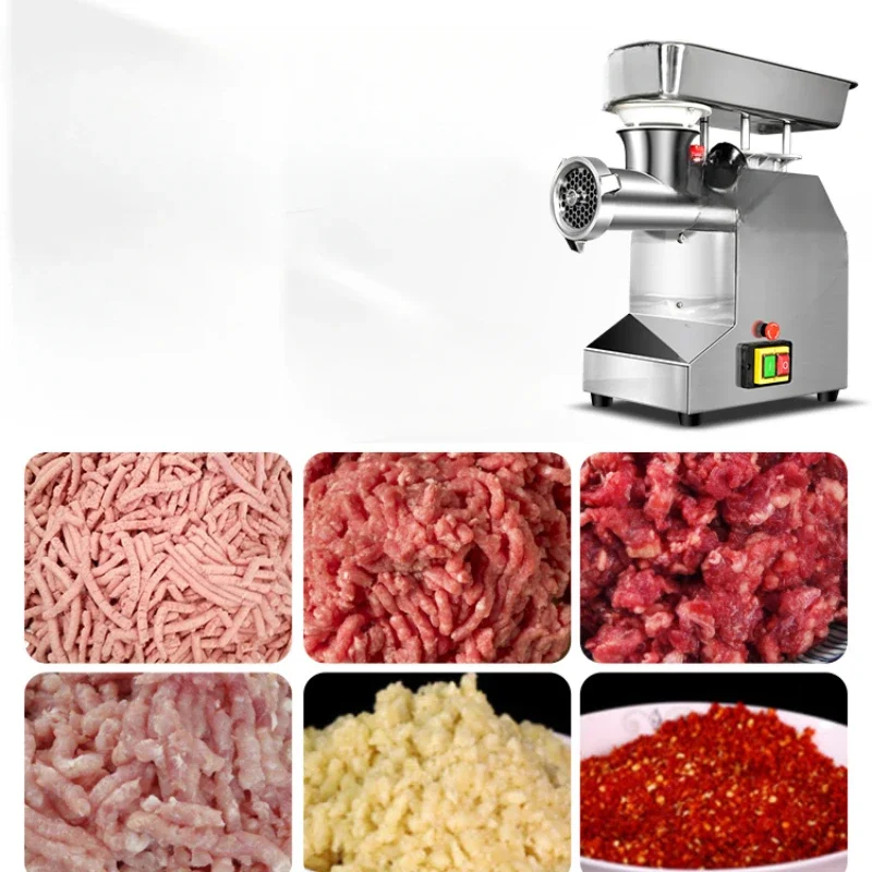 Meat grinder commercial automatic ground meat cutter bearingless electric high power stainless steel stuffed enema machine