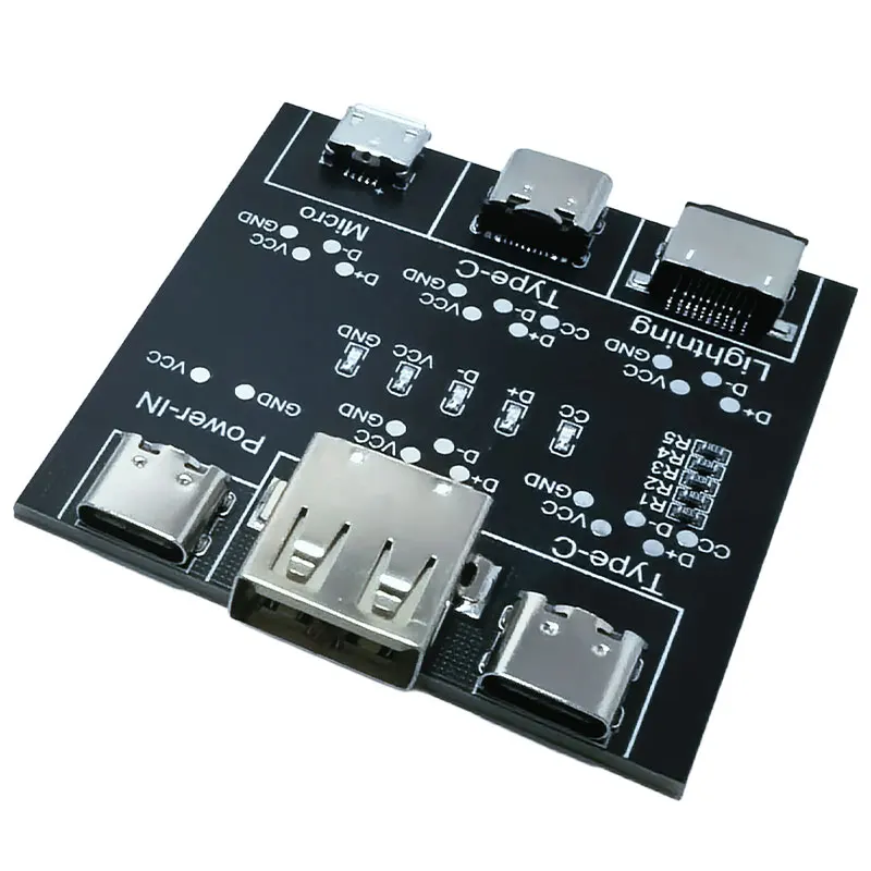 DT3 USB Tester Data Cable Detection Board for IOS Android Micro Type-C Short Circuit on-Off Switching Test Board Tool