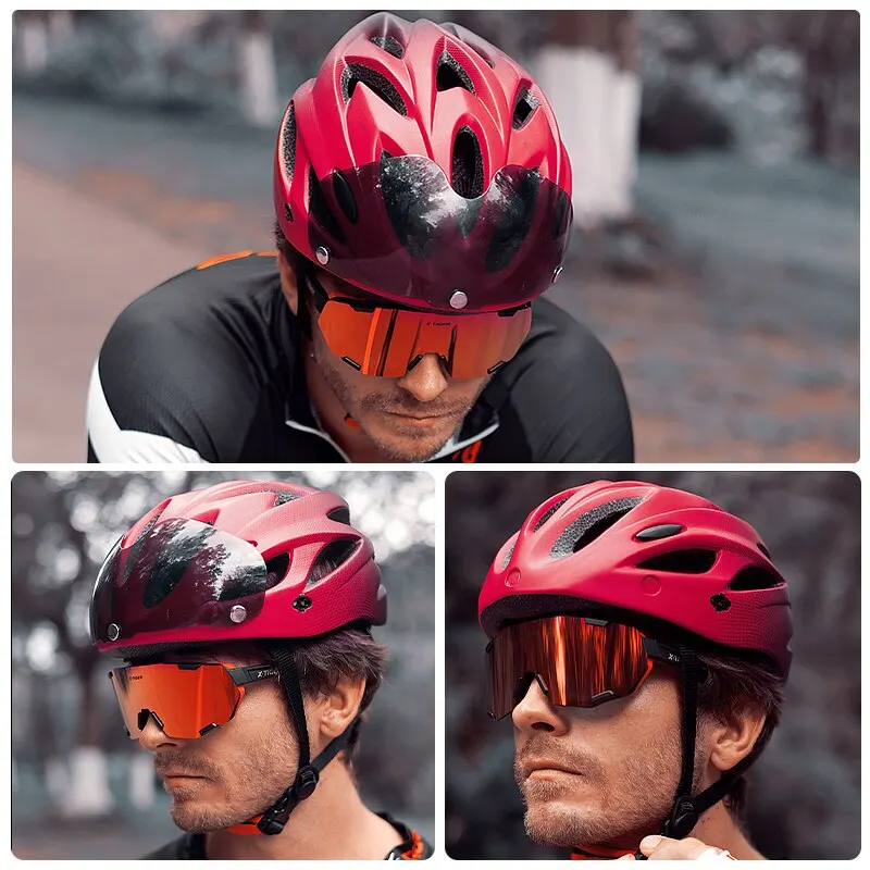 Kask rowerowy z lampką LED Kask rowerowy dla dorosłych Fit 58-62cm Lekkie oddychające kolorowe kaski rowerowe Akcesoria