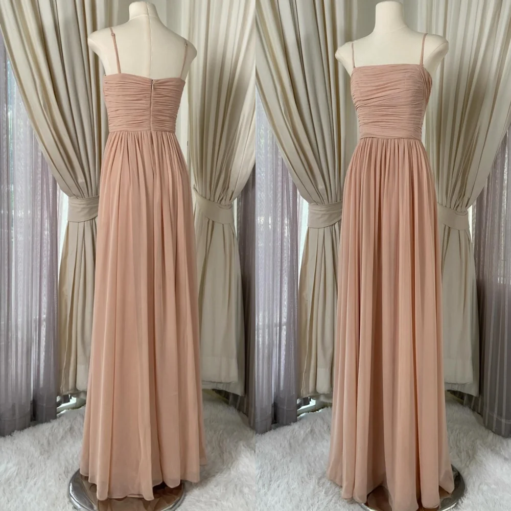 

Customized Soft Chiffon Evening Dress Exquisite Strapless Sleeveless Homecoming Dresses Temperament Sweep Train Prom Dress
