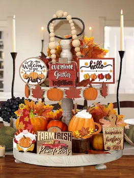 Fall Harvest Tiered Tray Decor 1