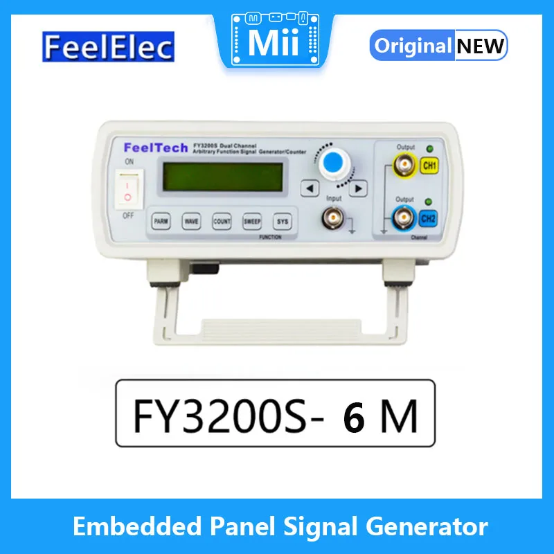 

FY3200S-6MHz DDS Signal Generator Digital Dual-channel Function DDS Frequency Generator Frequency Meter