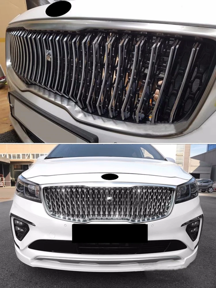 Car Front Bumper Grill for Kia Carnival 2018-2020 Grille Mask Net Radiator Car Accessories